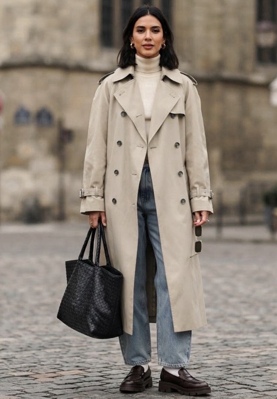 VTG 70s London Fog Classic Tan Trench Coat Women 18 Reg (Fits Modern 14-16)